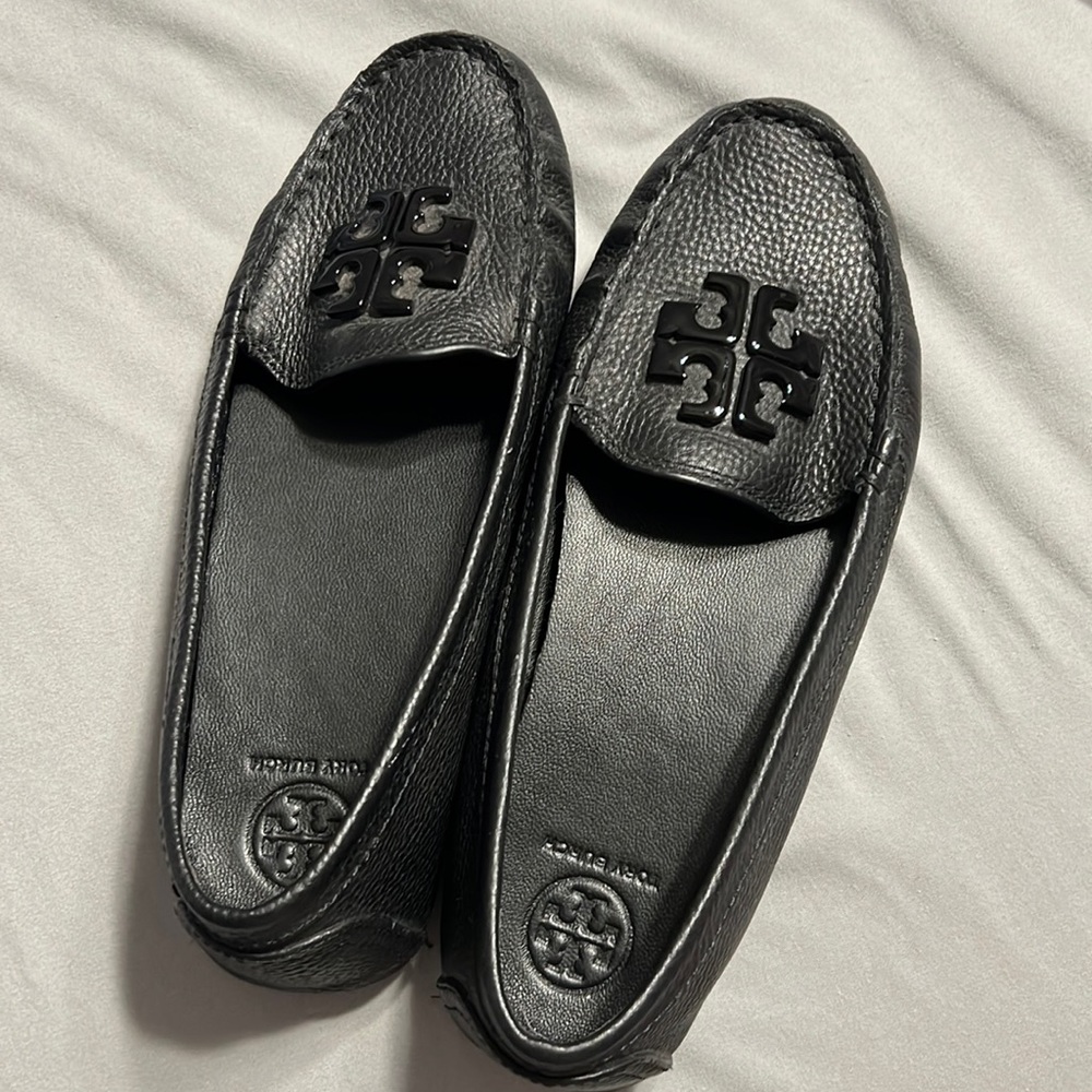 Tory Burch Black Flats